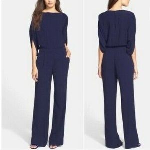 Diane von Furstenberg navy jumpsuit, size 2